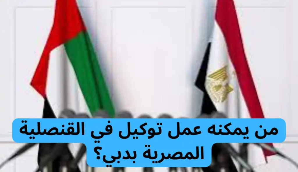 عمل توكيل في القنصلية المصرية بدبي – دليلك شامل الإجراءات 1 عمل توكيل في القنصلية المصرية بدبي