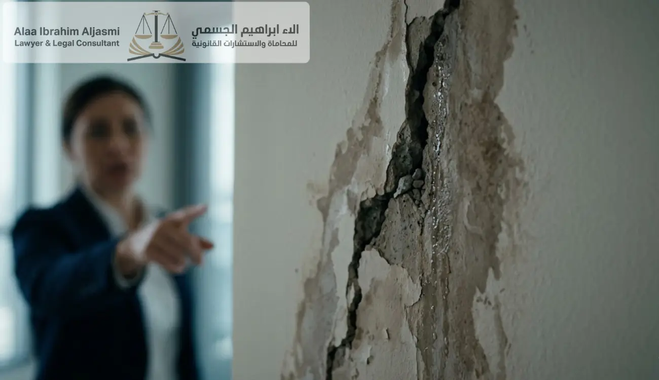 دعوى التعويض عن عيوب البناء الخفية دبي